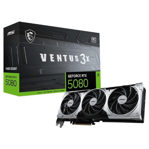 [GeForce RTX 5080 16G VENTUS 3X OC PLUS] MSI Graphics Card