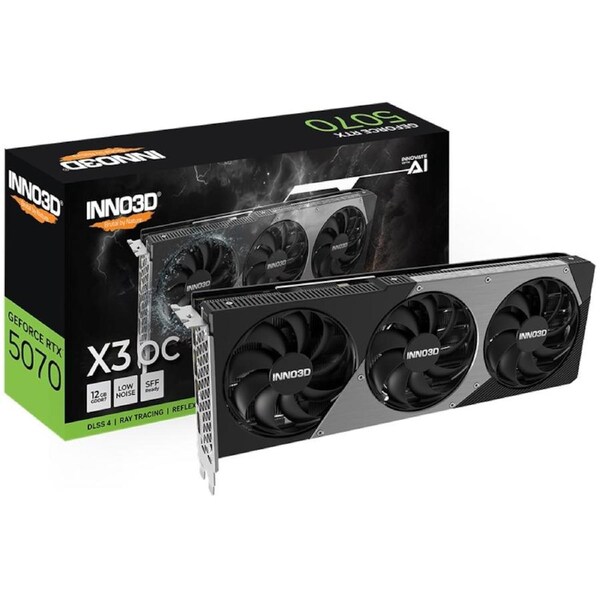 Inno3D GeForce RTX 5070 X3 OC 12GB GDDR7 Graphics Card [N50703-12D7X-195064L]