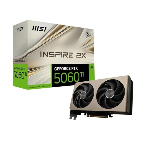 MSI GeForce RTX 5060 Ti 16G INSPIRE 2X OC Graphics Card