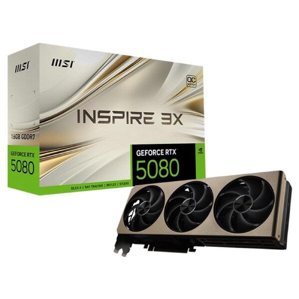 [GeForce RTX 5080 16G INSPIRE 3X OC] MSI Graphics Card