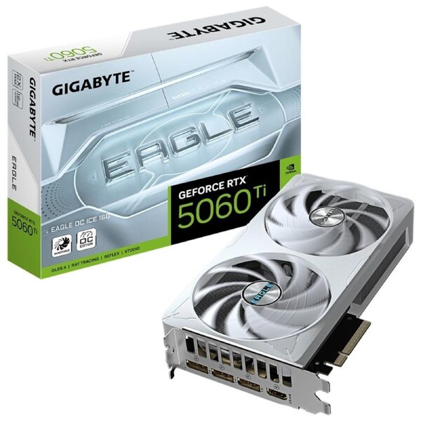 [GV-N506TEAGLEOC ICE-16GD] Gigabyte GeForce RTX 5060 Ti EAGLE OC ICE 16G Graphics Card