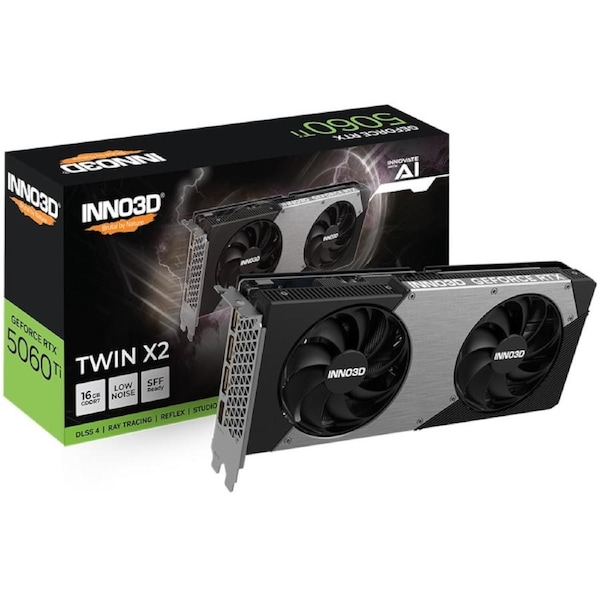 [N506T2-16D7-191073N] Inno3D GeForce RTX 5060 Ti TWIN X2 16GB GDDR7 Graphics Card