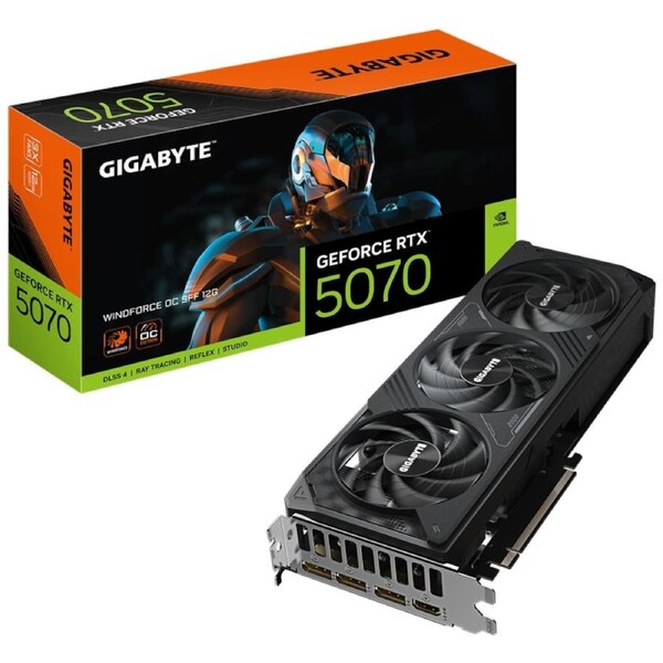 [GV-N5070WF3OC-12GD] Gigabyte GeForce RTX 5070 WINDFORCE OC SFF 12G Graphics Card