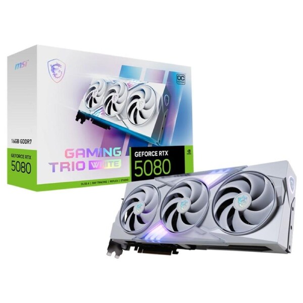 [GeForce RTX 5080 16G GAMING TRIO OC WHITE] MSI Graphics Card