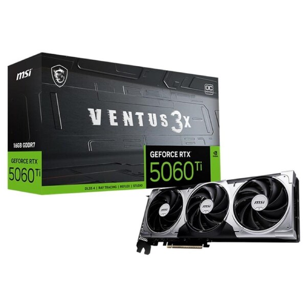 [GeForce RTX 5060 Ti 16G VENTUS 3X OC] MSI Graphics Card
