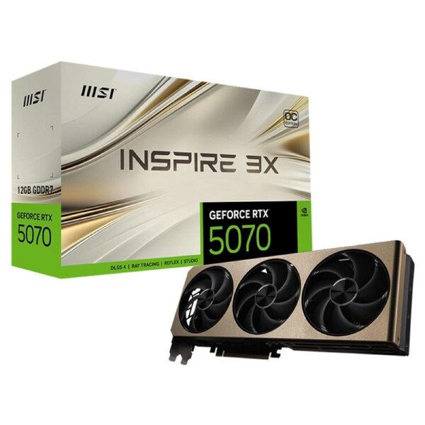 [GeForce RTX 5070 12G INSPIRE 3X OC] MSI Graphics Card