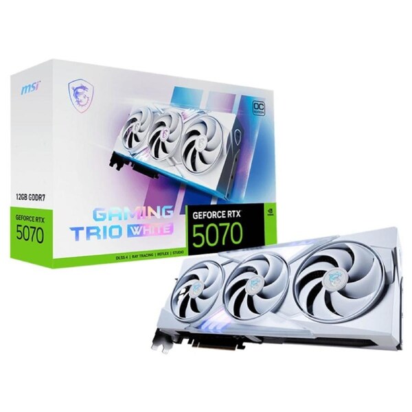 [GeForce RTX 5070 12G GAMING TRIO OC WHITE] MSI Graphics Card