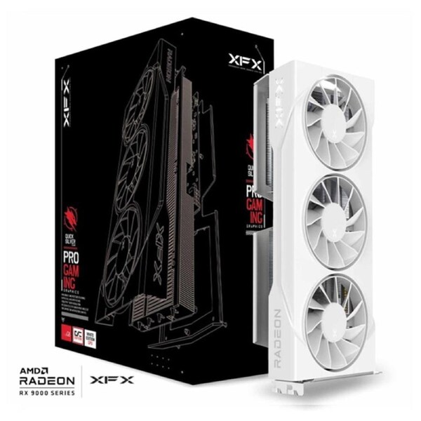 [RX-96TS316W7] XFX Swift AMD Radeon RX 9060XT OC White Triple Fan Gaming Edition 16GB Graphics Card