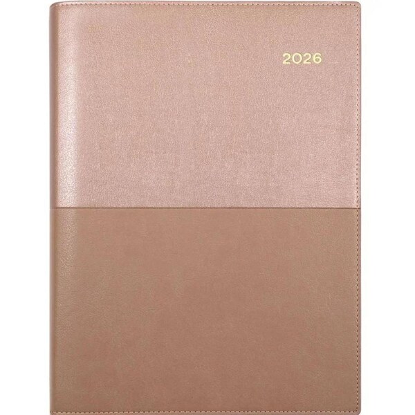 Collins Vanessa A4 Day To Page DTP 2026 Diary Rose Gold