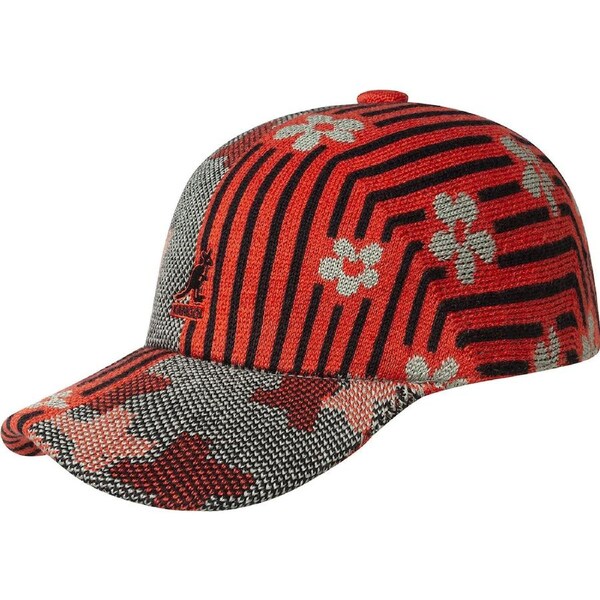 Kangol Nature Flip Spacecap Baseball Hat Outdoor Cap - Oil Green/Cherry Glow S/M