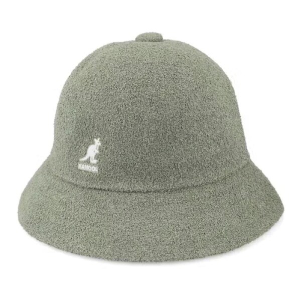 Kangol Wool Casual Unisex Bucket Hat Warm Winter Autumn Cap - Oil Green S