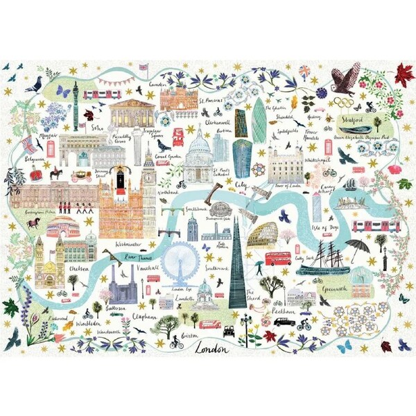 Gibsons - Map Of London Puzzle 1000pc