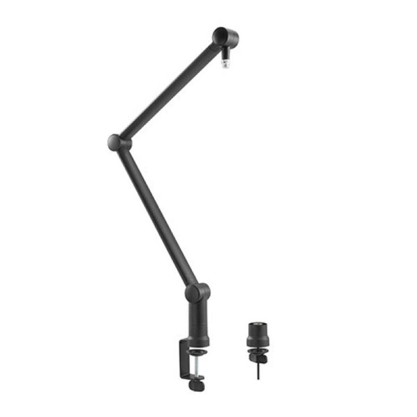 Brateck Professional Microphone Boom Arm Stand, 360 degree Rotatable Boom, Clip-On Cable Holder, Foldable Scissor Arm Design