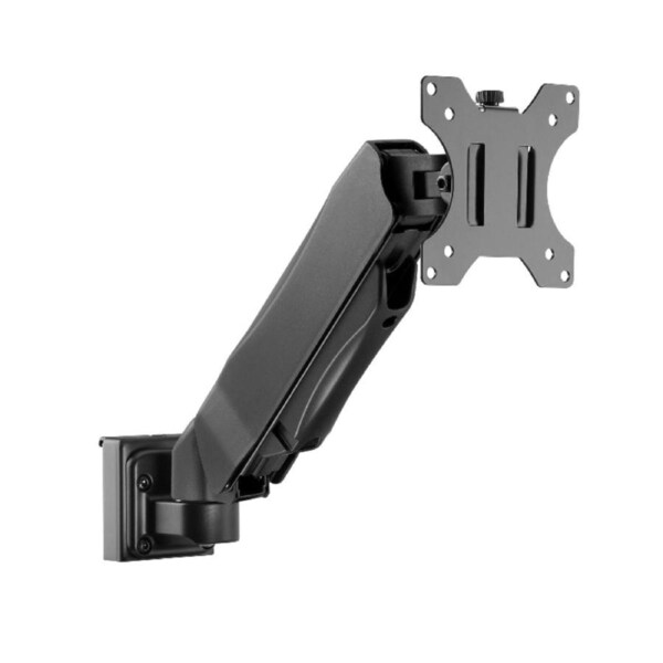Brateck Slatwall Gas Spring Monitor Arm, Effortless Monitor Height Adjustment with Gas Spring, for 13'-27' Screen, Up to 6.5kg/Screen (LS)