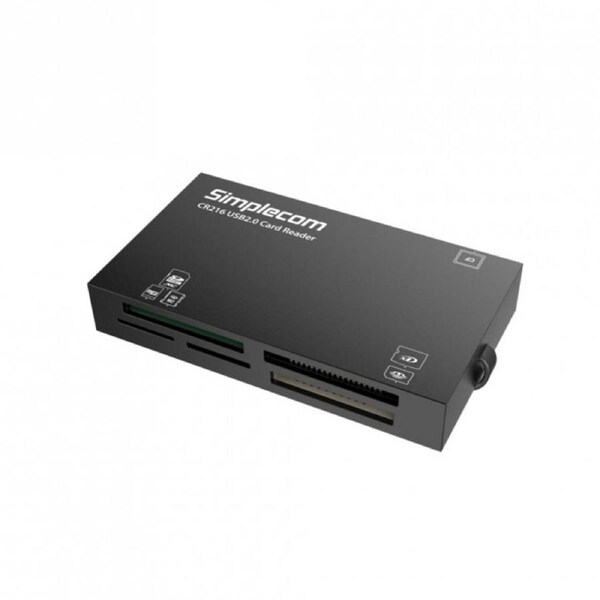 Simplecom CR216 USB 2.0 All in One Memory Card Reader 6 Slot for MS M2 CF XD Micro SD HC SDXC Black