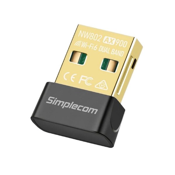 Simplecom NW802 AX900 Dual Band Wi-Fi 6 USB Wireless Nano Adapter