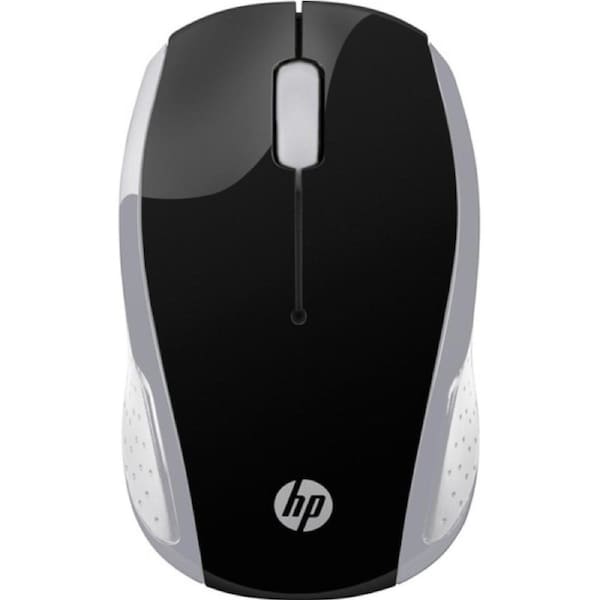 HP Wireless Mouse 200 2.4GHz 3 Bottons USB Wireless 2xAAA 1000 dpi Up to 12M Battery Life Dongle all-day comfort design Black/Silver