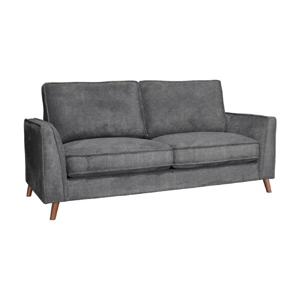 Alexa 2 Seater Fabric Sofa Anthracite Dark Grey