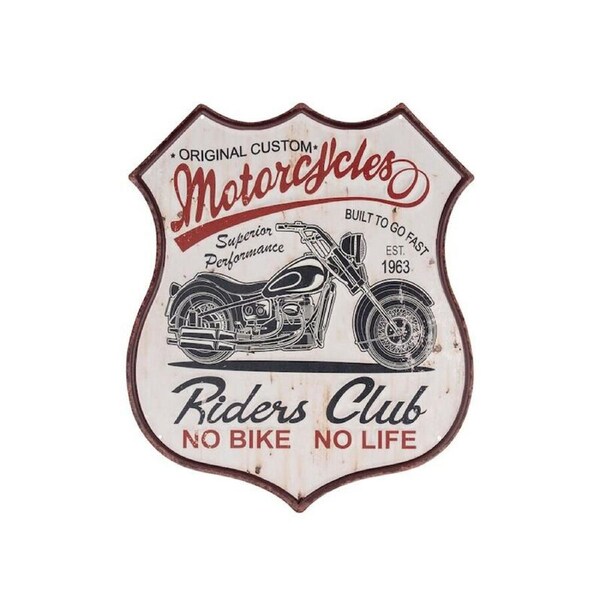 Automotive Car Themed Hanging Wall Art Signs Multicoloured Assorted