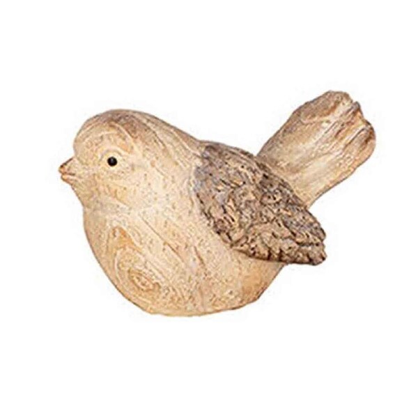 Small Resin Tree Bird Home Decoration 14x9cm Natural