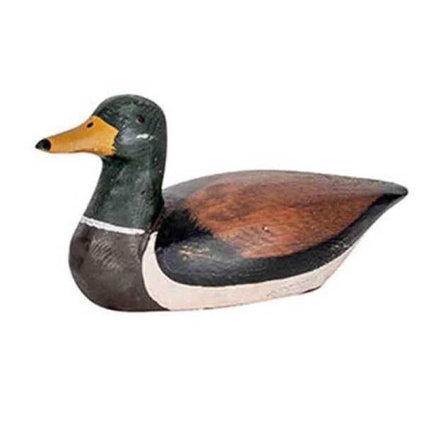 Timber Sitting Duck Indoor Home Decoration 24x12cm Brown Assorted