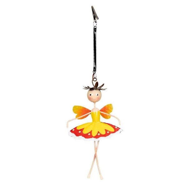 Metal Fairy Hanging Home Decoration 21x11cm Multicoloured Assorted