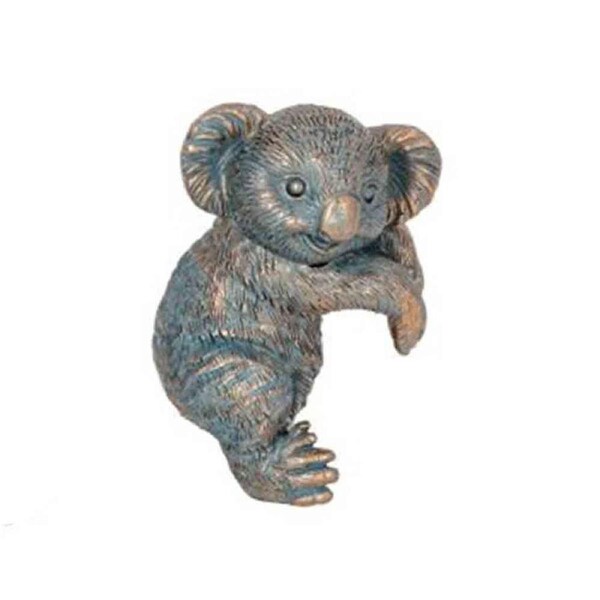 Polyresin Koala Planter Pot Sitter Ornament Aged Brass Assorted
