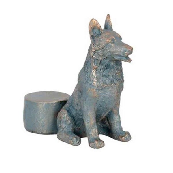 Polyresin Dog Planter Pot Feet Riser Aged Brass Assorted