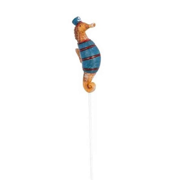 Seahorse On Stick Outdoor Decoration 24cm Multicoloured Assorted