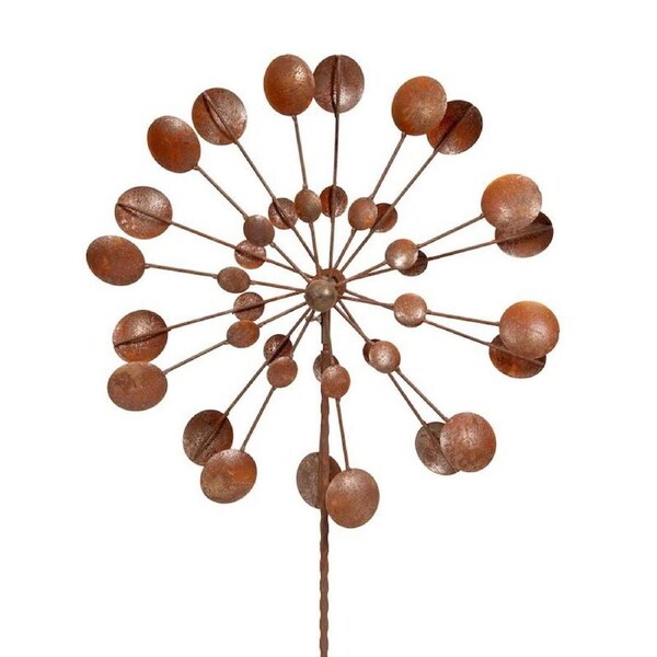 Large Mild Steel Carnival Outdoor Wind Spinner 210x60cm Rust