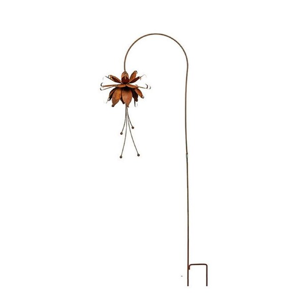 Hanging Fuchsia Stake Outdoor Decoration 145x47cm Rust