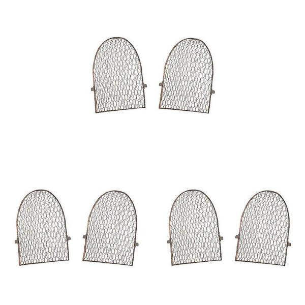 3PK Cloche Flat End for Tunnel Outdoor Decoration 30x3cm Rust Copper