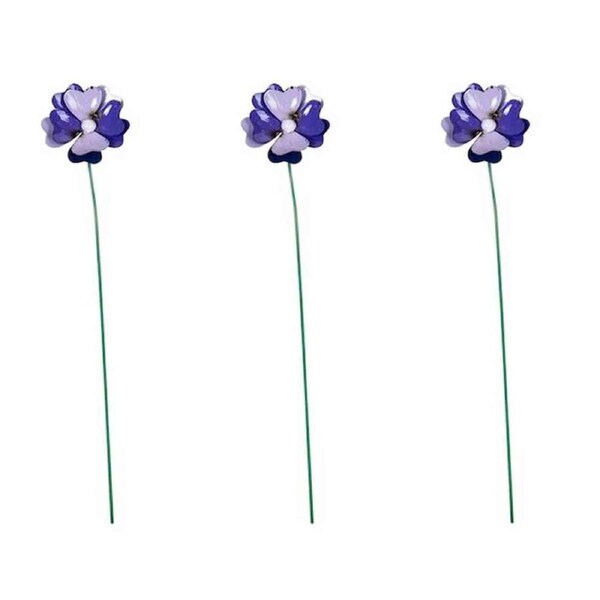 3PK Industrial Cosmos Flowers Outdoor Decor 46x8cm Multicoloured Asstd