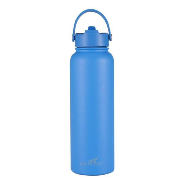 Sprinkler Bella Sipper Insulated Bottle 1.1L Regatta Blue Keeps Drinks Cold 12hr