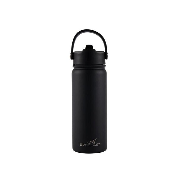 Sprinkler Bella Sipper Insulated Drink Bottle Keeps Drinks Cold 12hr 550ml Black