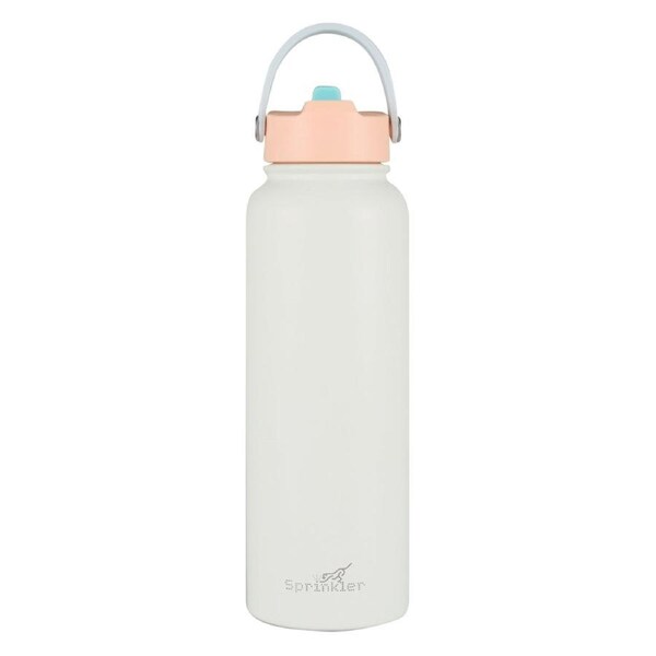 Sprinkler Bella Sipper Insulated Bottle 1.1L Coral Keeps Drinks Cold 12hrs Sippe