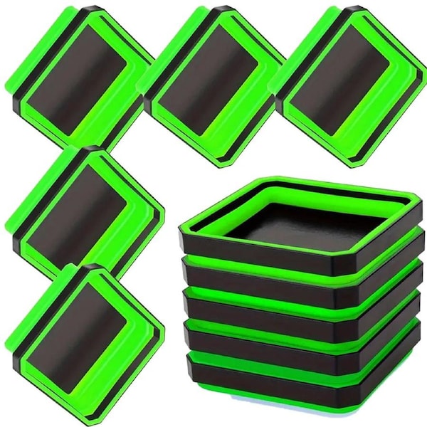 10PCS Silicone Magnetic Tool Tray Folding Storage Disk Screw Bolt Organizer
