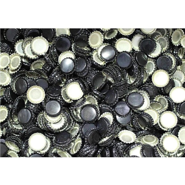 HOB Black Crown Seals 400 Pack Bottling Homebrewing Beer Kombucha Ginger Beer