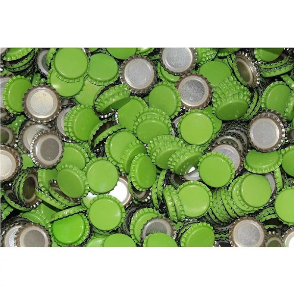 HOB Green Crown Seals 200 Pack Bottling Homebrewing Beer Kombucha Ginger Beer