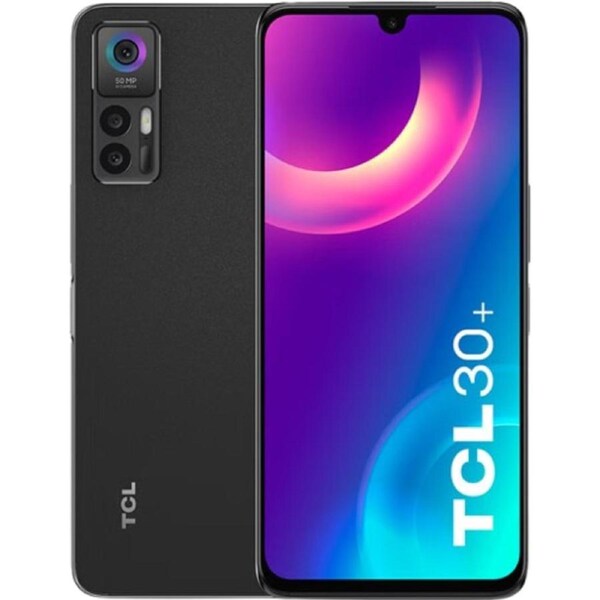 TCL 30+ 4GB/128GB Mobile Phone - Tech Black