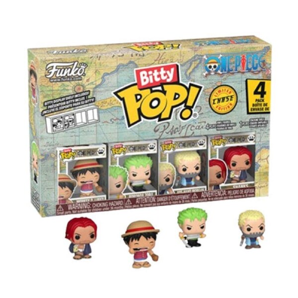 One Piece - Luffy Bitty Pop! 4-Pack
