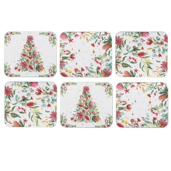Ashdene Kitchen Cork Backed Placemats Twinkling Bloom Set 6 522681