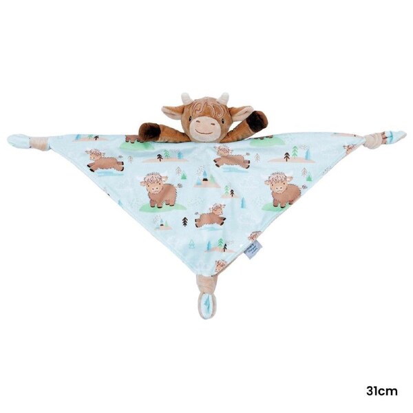 Mary Meyer Hetty Highland Cow Character Blanket