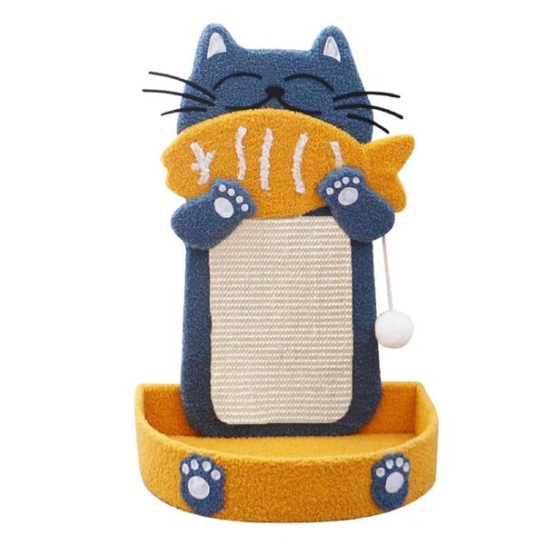 Sisal Cat Scratching Post Wall Mounted Climbing Tree Vertical Scratcher Toy