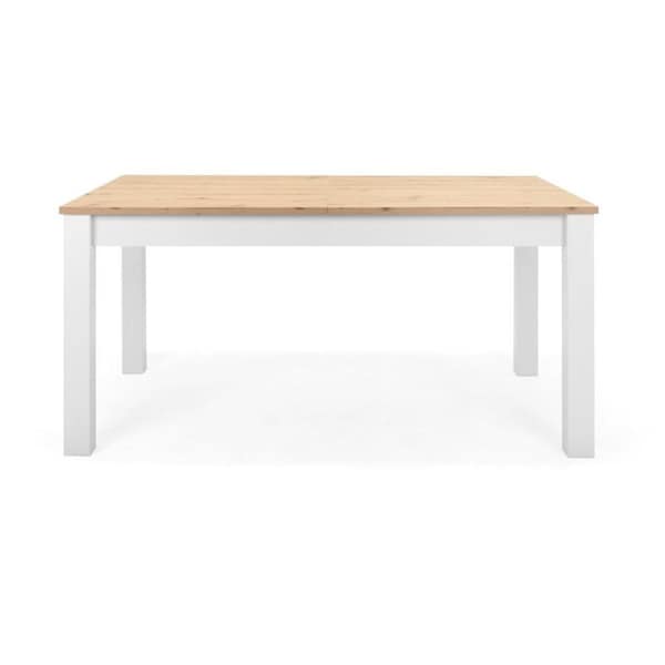 Design Square James Extendable Kitchen Dining Table 160-215cm White/Oak