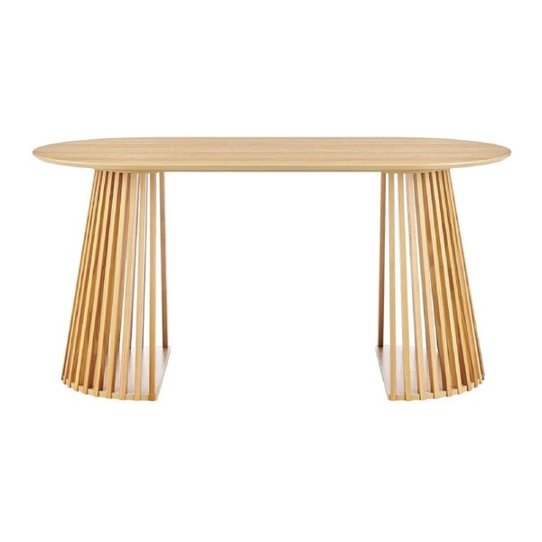 Design Square Calandra Rectangle Kitchen Dining Table 160cm Oak