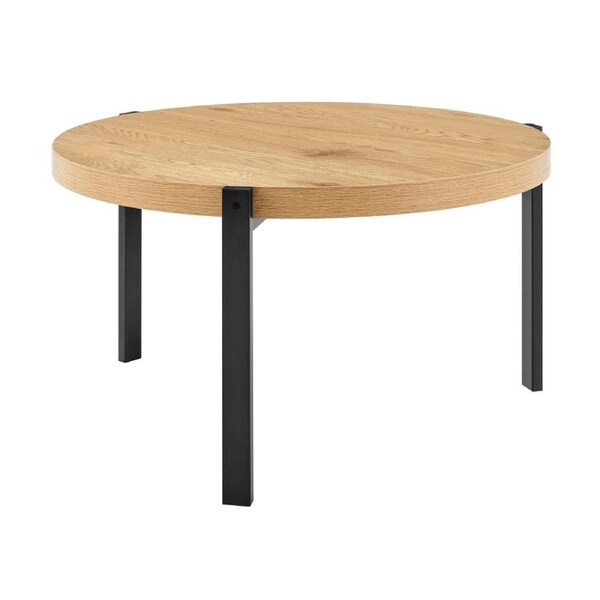 Design Square Tiern Wooden Round Tea Coffee Table Oak