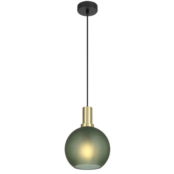 Patino Modern Pendant Hanging Lamp Light Glass Metal Green Matte