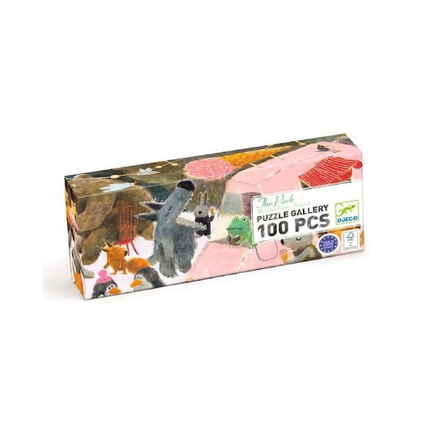 100pc Djeco The Park Gallery Kids Educational Activity Puzzle w/ Poster 5y+