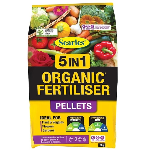 Searles 5kg 5-in-1 Organic Fertiliser Pellets - 5INP5